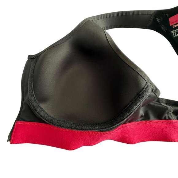 Under Armour Womens Protegée Heat Gear Sports Bra Black Front Zip Size 38C - Picture 7 of 10
